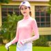 Abbigliamento da donna Abbigliamento da golf Abbigliamento estivo con protezione solare Maglietta da golf in seta ghiacciata da donna Maglietta da golf a maniche lunghe sottile_voghion.com