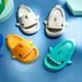 Boys Girls Cartoon Shark Lightweight Non-Slip Open Toe Slides For Summer_voghion.com