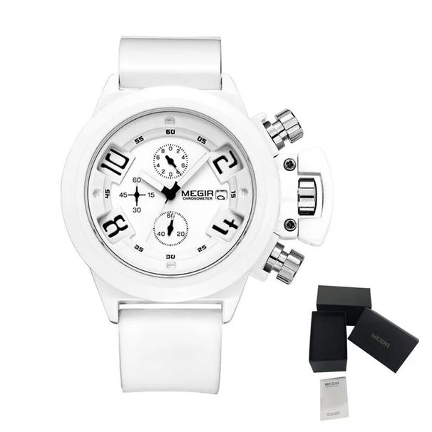 Black Silicone Quartz Luxury Sport Military Wrist es Men Waterproof Clock Chronograph Large Dial e_voghion.com