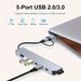 Minden az egyben, nagy sebességű USB 3.0 adatátviteli adapter többportos bővítéssel Type-C és USB-A csatlakozókkal táblagépekhez,_voghion.com