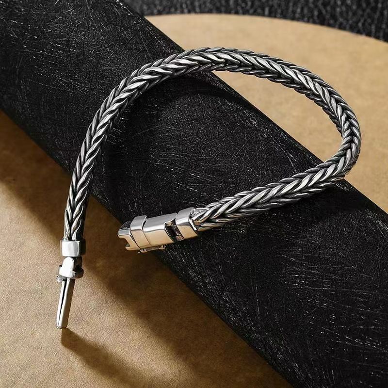 Leichtes Luxus-Plug-in-Drachenknochen-Treny-Persönlichkeit Einfaches Stuent-Unisex-Vielseitiges Armband für Herren_voghion.com