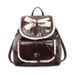 Designer Luxus Damen Braun Leder Excursion Kleine Buch Rucksack Tasche_voghion.com