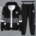 Men's Plus Size Hoodie & Sweatpants Set - 5XL To 11XL, Comfortable Pullover Zip-Up Hooded Sweatshirt & Jogger Pants For Big & Tall Men_voghion.com