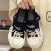 Versatile Canvas Shoes Women's 2025 New Multi-Functional Chunky-Sole Casual Sneakers_voghion.com