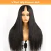 Parrucca dritta con parte a V, capelli umani, densità 180%, colore naturale, capelli brasiliani al 100% vergini_voghion.com
