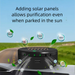 Solar Car Air Purifier, USB Deodorizer For Food Pet Formaldehyde & Secondhand Odor, Portable Vehicle Freshener_voghion.com