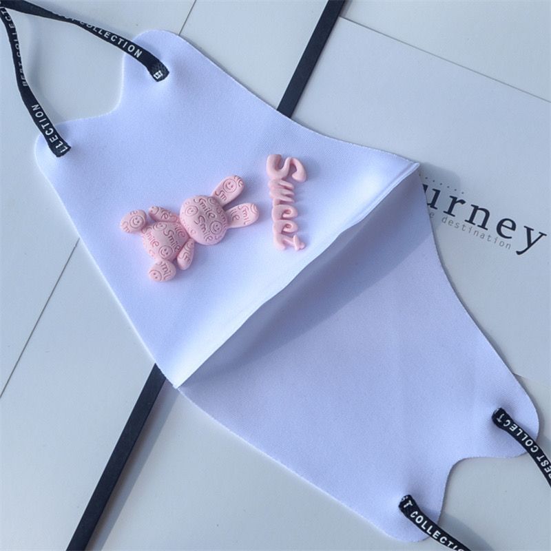 Mascarilla para padres e hijos, nueva, tridimensional, con diseño de conejo, para parejas de estudiantes, cálida, transpirable, resistente al viento y lavable._voghion.com