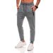 Men's Slim-Fit Jogger Pants – Polyester Workout & Running Trousers With Drawstring Waist (Black/Charcoal/White, S-XXXL)_voghion.com