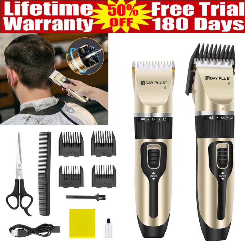 NEW Electric Hair Clippers Mens Rechargeable Beard Trimmer Shaver Grooming Kit_voghion.com