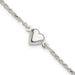 Sterling Silver Puffed Heart Anklet_voghion.com