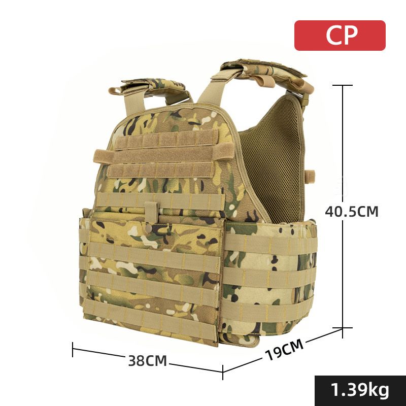 Kamizelka taktyczna MOLLE – sprzęt do ćwiczeń wojskowych i sportów outdoorowych (brąz kojotowy/zielony OD, regulowane dopasowanie)_voghion.com