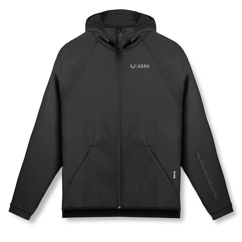 İlkbahar ve sonbahar erkek sweatshirt Avrupa ve Amerikan gevşek düz renk kapüşonlu sweatshirt erkek raglan kollu spor fermuarlı ceket erkek giyim_voghion.com