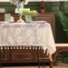 Summer New Tulip Jacquard Tablecloth Beige Lace Tablecloth Literary High End Dining Table Desk_voghion.com