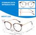 Women's UV400 Protection, Large Frame, Anti-glare Without Prescription, Blue Light Filter Glasses, Computer Glasses_voghion.com