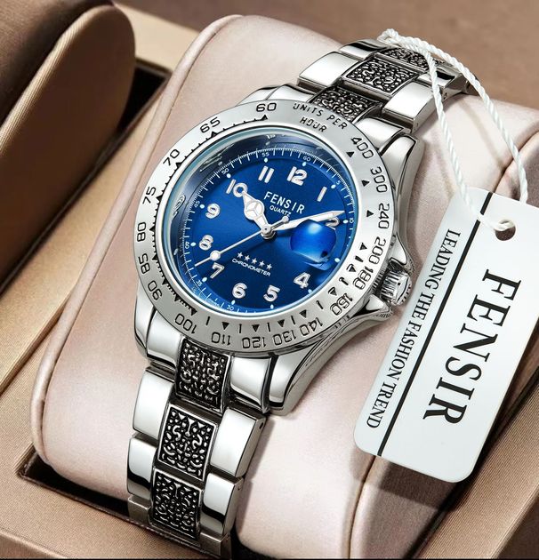 Fenshi 2043 Digitalwaage Uhr Vintage Stahlband Herrenuhr Kalender Business Fashion Quarzuhr Fabrik_voghion.com