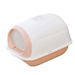 Fully enclosed large toilet, splash and odor proof with door flap, cat litter box, pet supplies_voghion.com