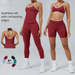 Block Suit Women Contrast Color Backless Tight Set Quick Dry Outer Wear Running Sports Fitness Yoga Clothes_voghion.com