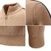 Men’s Half-Zip Knit Sweater – Oversized Winter Pullover With Stand Collar & Ribbed Hem, Stretch Polyester Casual Sweater (M-4XL, 5 Colors)_voghion.com
