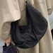 Women's Stylish Nylon Tote Bag With Zipper Closure, Lightweight And Spacious For Daily Use, Casual Crossbody Shoulder Bag In Black, Brown, Gray_voghion.com