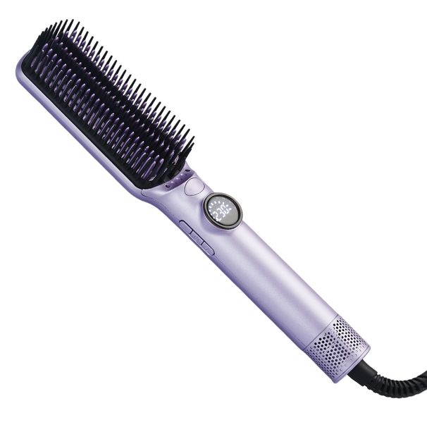 Hot & Cold Air Volumizing Comb, Anti-Scald Straightener With LCD, 2-in-1 Hair Styling Tool_voghion.com