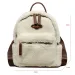 Coffee Khaki Plush Fashion Crossover Shoulder Bag Womens Er Artificial Fur Handbag Anti-theft Travel Backpack 241122_voghion.com