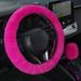New cross border plush steering wheel cover rabbit fur elastic winter warm non slip handle cover unisex_voghion.com