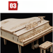 Strumento musicale fai da te, assemblaggio di pianoforti per bambini, arpa, carillon a manovella, puzzle 3D in legno_voghion.com