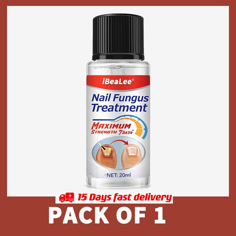 IBeaLee 7 GIORNI Fungo Unghie Trattamento Siero Mano Piede Unghie Riparazione Cura Crema per la Rimozione Fungine delle dita Anti-infettive Onicomicosi Gel_voghion.com