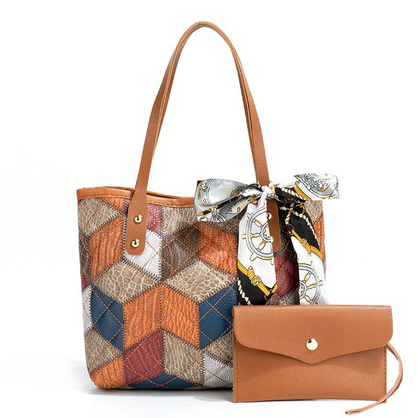 Borsa tote da donna di grande capacità, elegante borsa tote stampata di grande capacità, borsa tote classica_voghion.com