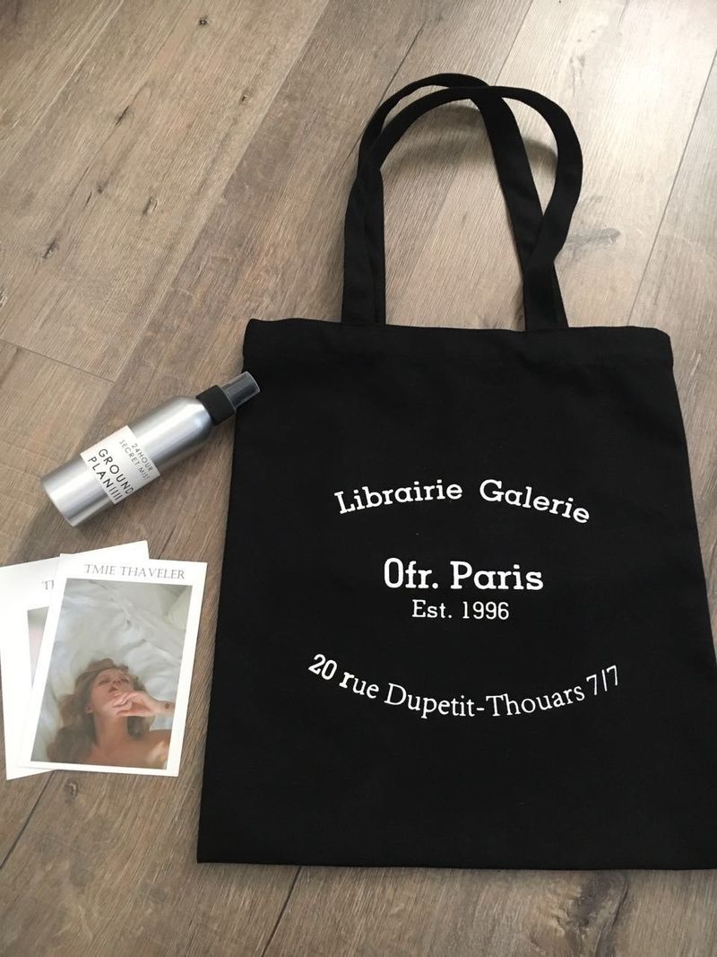 Damentaschen Buchhandlung Nische Einzelschulter einfache Canvastasche Blogger Paris umweltfreundliche Stofftasche_voghion.com