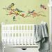 Bird branches, flowers, PVC frosted N1363, living room background decoration, self-adhesive wall stickers_voghion.com