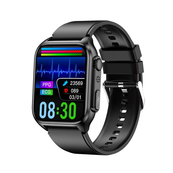 ECG Monitoring TK12 Smart Watch Bluetooth Call Non-Invasive Glucose Heart Rate Blood Pressure Body Temperature Sleep_voghion.com