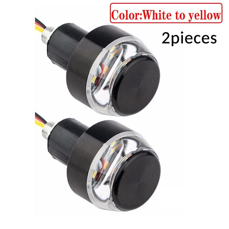 Lot de 2 feux arrière de guidon à LED pour moto, clignotants à LED pour moto HMM_voghion.com