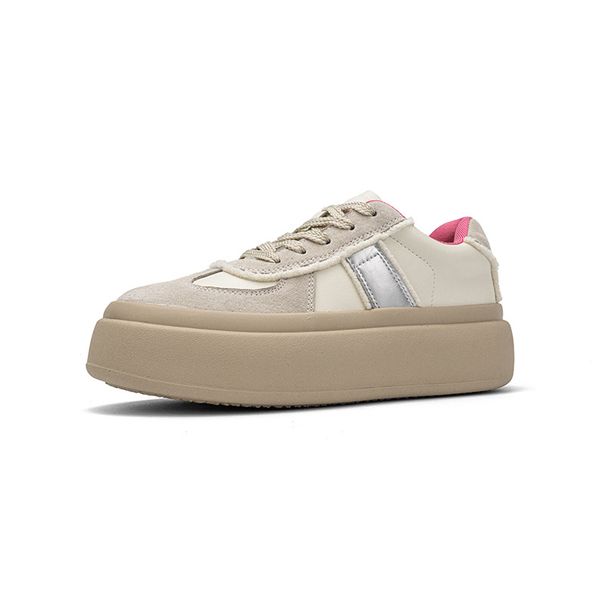 Netizen Soft German Training for Women's 2024 New Genuine Leather Board Versatile Thick Sole Casual Shoes_voghion.com