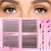 Beauty Essentials Diy Segmented Single Cluster Hair False Eyelashes 8-16mm Eyelashes With Glue Tweezers_voghion.com