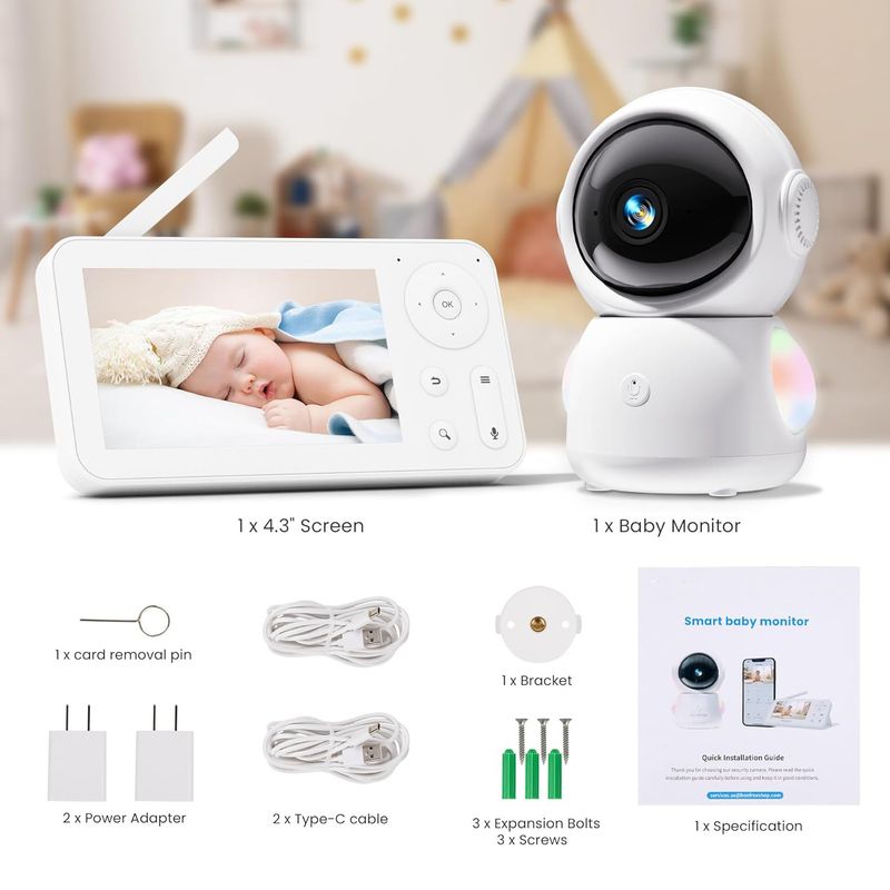 Cloudedge Mirui Baby Monitor Supports Mobile Phone Screen To Watch Baby Monitoring Camera_voghion.com