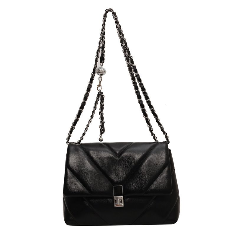 Women's Bags new niche design high-end single shoulder crossbody bag versatile texture small square bag_voghion.com