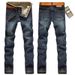 Herrenbekleidung Frühling und Herbst Jeans Herren Slim Straight Casual Pants Denim Lange Hosen_voghion.com