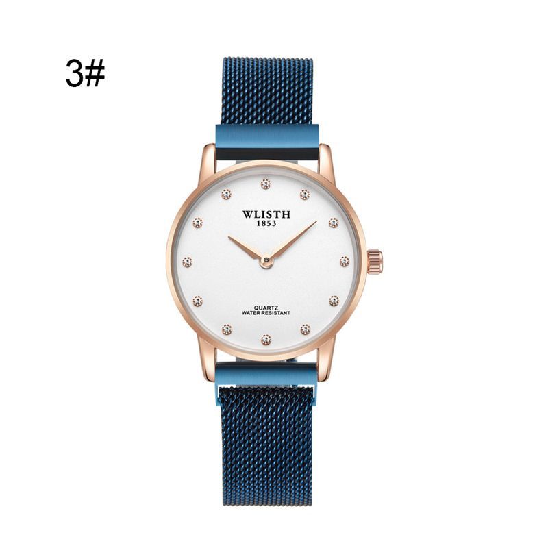 Yamaler WLISTH Orologio al quarzo da donna con quadrante rotondo impermeabile semplice e impermeabile_voghion.com