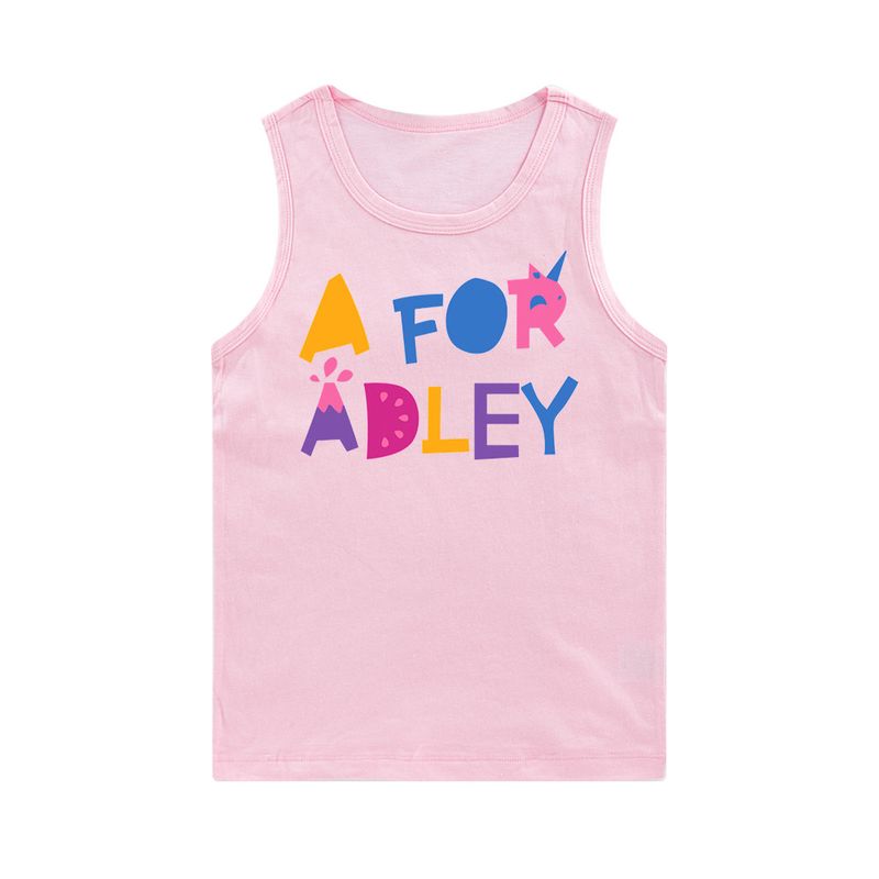 Printed large boys and girls sleeveless vest E814_voghion.com