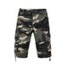 Man's clothing Men's cargo shorts multi-pocket capri pants men's camo medium quarter straight pants_voghion.com