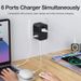 Universal Adapter With 3 Type-C 2 USB 45W Fast Charging All-in-one Charger EU/UK/USA/AUS Travel Plug Socket_voghion.com