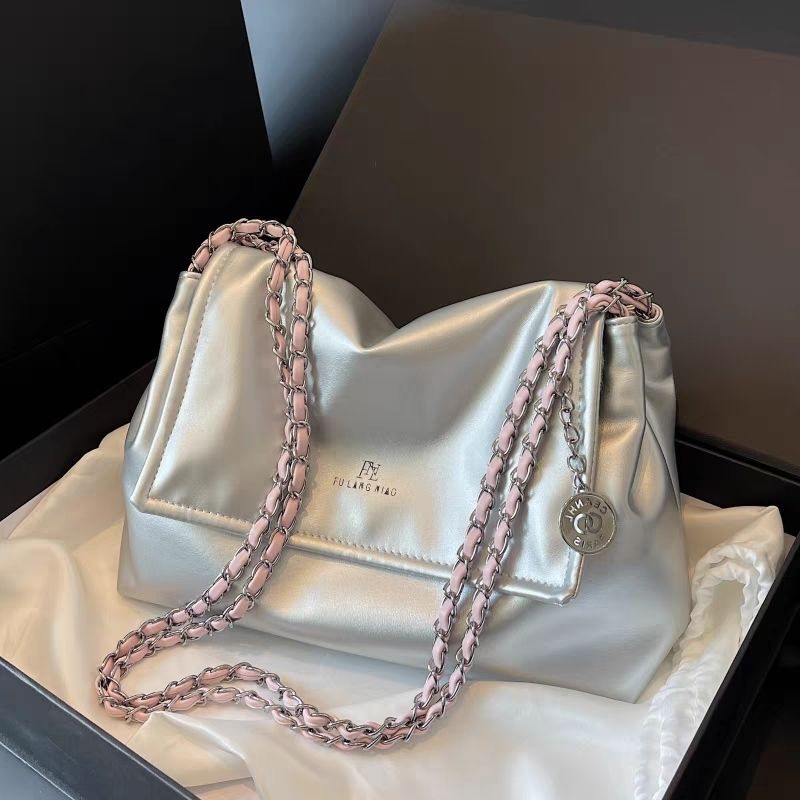 Borsa a tracolla premium estiva di grande capacità per donna 2023 Class Commuting Silver da donna_voghion.com