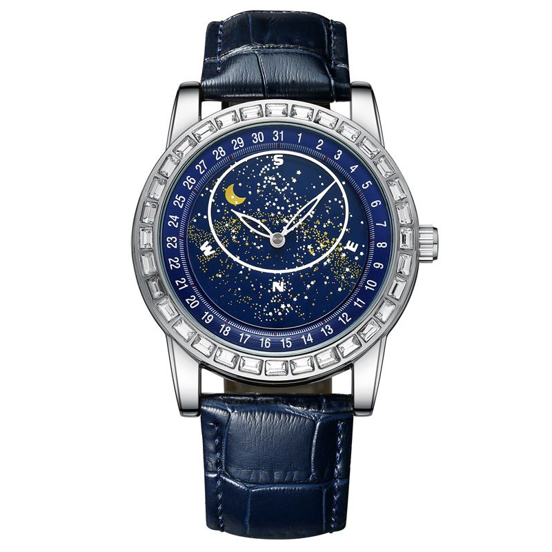 Nuevo reloj Jinshidun de Blue Planet, reloj mecánico automático con diamantes de alta gama, reloj impermeable para hombre, reloj mecánico para hombre_voghion.com