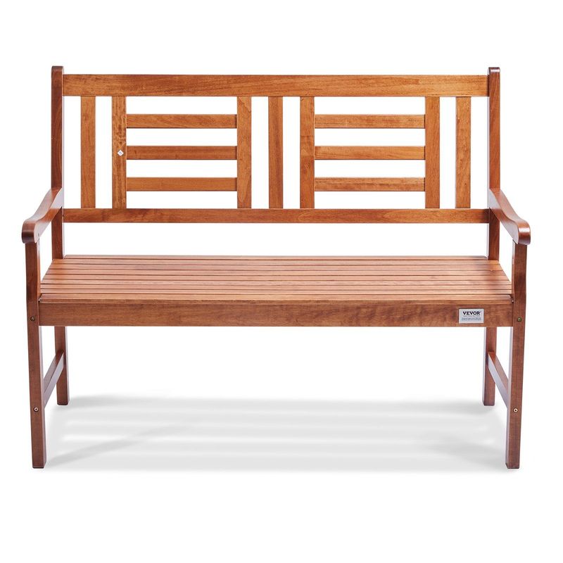 VEVOR Outdoor Bench, 48 Inches Wood Garden Bench For Outdoors, 700 Lbs Load Capacity Bench, Outdoor Garden Park Bench With Backrest And Armrests, Patio Bench For Garden, Park, Yard, Front Porch_voghion.com