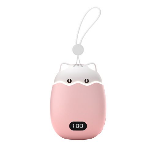 Wiederaufladbarer Handwärmer per USB – Soft-Touch-Mini-Taschenheizer für Büro, Reisen und Outdoor (Pink/Weiß)_voghion.com
