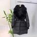 Luxury Long Puffer Coat With Fox Fur Collar – Elegant Belted Winter Jacket, Warm Duck Down, Slim Fit, Timeless Style For Women_voghion.com