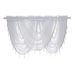 Luxurious Decoration: Lucia's Elegant Waterfall Curtains, For The Living Room, Kitchen And Bedroom, Soft Polyester Curtains, Single White_voghion.com