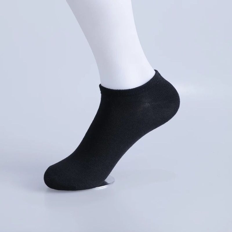 2025e Plus Size Individually Packaged Black White Gray Boat Unisex Cheap Socks_voghion.com