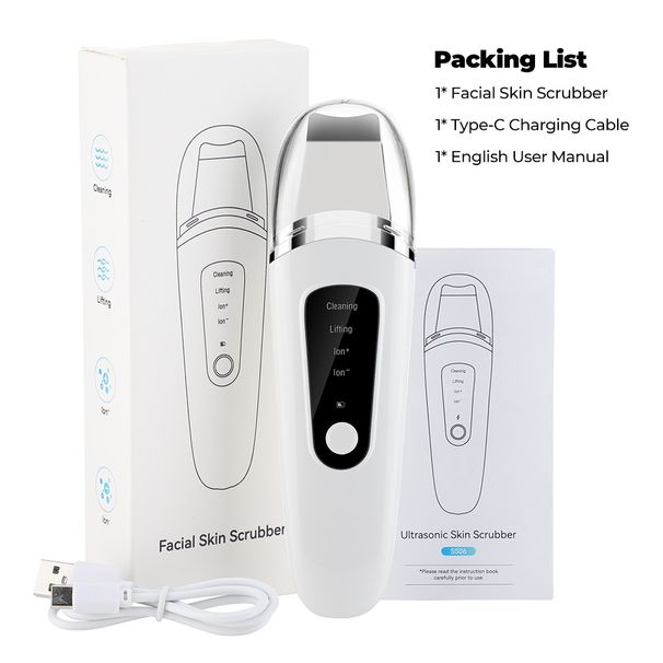 for Household Facial Pore Cleaning Blackhead Four Mode Ultrasonic Peeling Machine_voghion.com